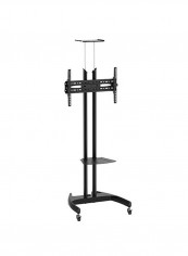 Multifunctional Mobile TV Cart/Trolley with Camera Shelf Black reviews Multifunctional Mobile TV Cart/Trolley with Camera Shelf Black