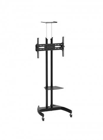 Multifunctional Mobile TV Cart/Trolley with Camera Shelf Black