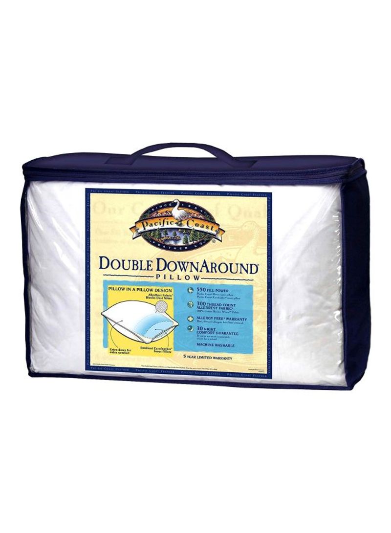Double Down Bed Pillow White 20x26inch