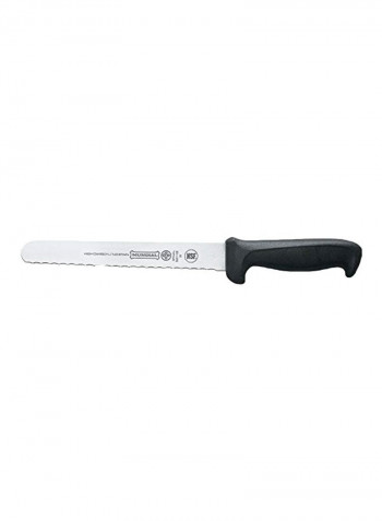 Utility Serrated Edge Slicer Knife Silver/Black 8inch