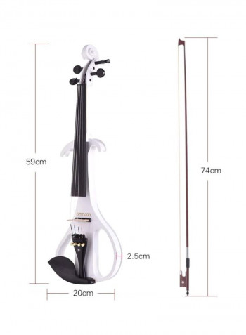 4/4 Solid Wood Silent Electric Violin