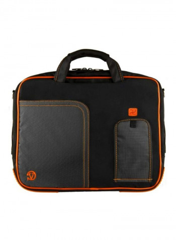 Crossbody Laptop Bag For MacBook Pro 13-Inch Orange/Black