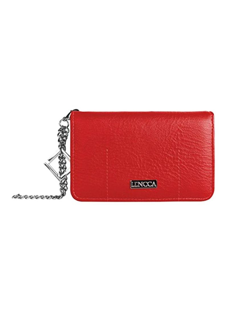 Protective Wallet Clutch Bag For HTC Desire Series Red