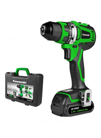 Compact Series Cordless Drilling Machine Green/Black 10x34.4x29centimeter