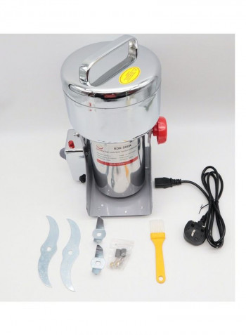 Multipurpose Stainless Steel High Speed Electric Grinder And Crusher Silver 500g
