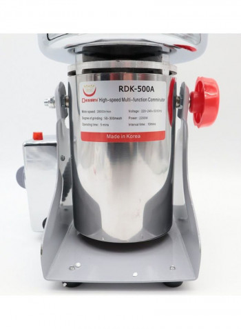Multipurpose Stainless Steel High Speed Electric Grinder And Crusher Silver 500g