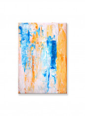 Abstract Painting Wall Art Canvas Blue 55x80centimeter
