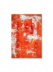 Abstract Painting Wall Art Canvas Orange 55x80centimeter