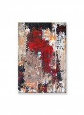 Abstract Painting Wall Art Canvas Red 55x80centimeter