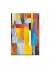 Abstract Painting Wall Art Canvas Yellow 55x80centimeter