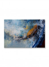 Abstract Painting Wall Art Canvas Blue 80x55centimeter
