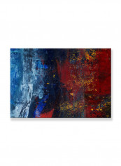 Abstract Painting Wall Art Canvas Red 80x55centimeter