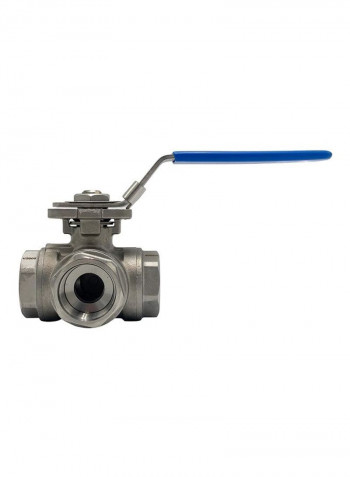 Stainless Steel Valve Silver 1.5inch