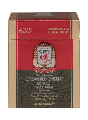 World No.1 Korean Red Ginseng Extract 100% (100 gm)