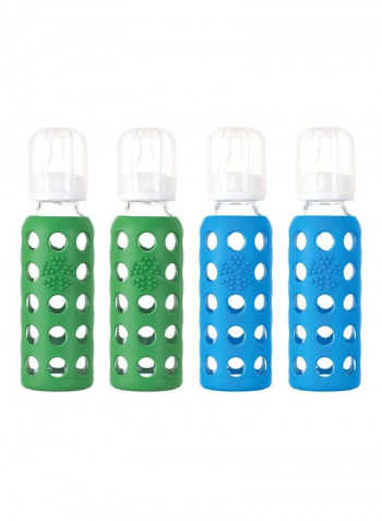 4-Piece Glass Bottle 9 Ounce