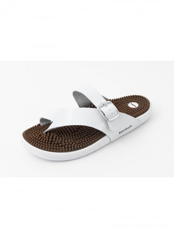 Nara Sandal White/Brown