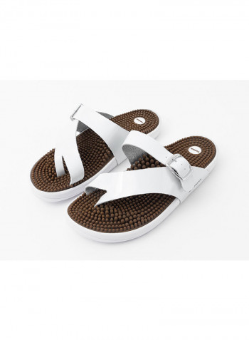 Nara Sandal White/Brown