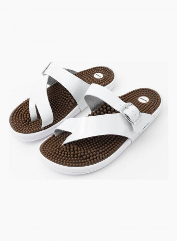 Nara Sandal White/Brown