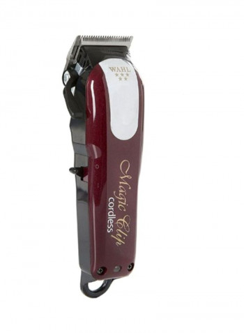 Magic Clip Cordless Trimmer Set Maroon 6.25inch