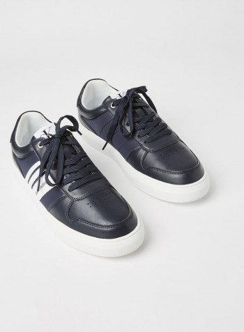 Lace-Up Oxford Sneakers Navy