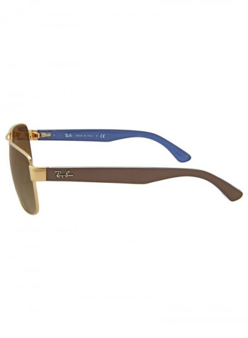 Men's UV-Protection Square Sunglasses - Lens Size: 58 mm