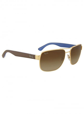 Men's UV-Protection Square Sunglasses - Lens Size: 58 mm