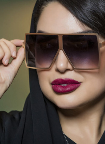 Women's MILANO in RosePink Black Lens Wazna Square Sunglasses