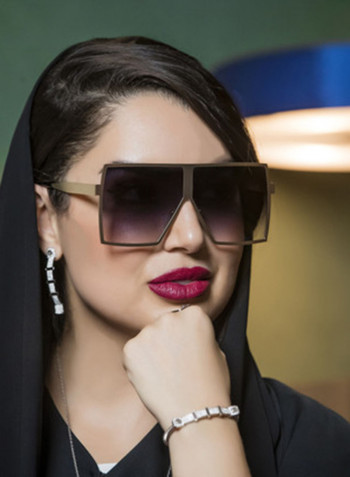 Women's MILANO in RosePink Black Lens Wazna Square Sunglasses