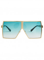 Women's MILANO in Rosepink Green Lens Wazna Square Sunglasses reviews Women's MILANO in Rosepink Green Lens Wazna Square Sunglasses