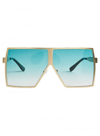 Women's MILANO in Rosepink Green Lens Wazna Square Sunglasses