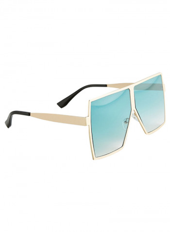 Women's MILANO in Rosepink Green Lens Wazna Square Sunglasses
