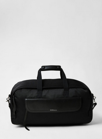 Front Flap Duffel Bag Black