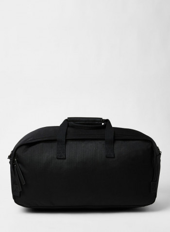 Front Flap Duffel Bag Black