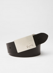 Reversible Leather Belt and Buckles Gift Set Noir Marron