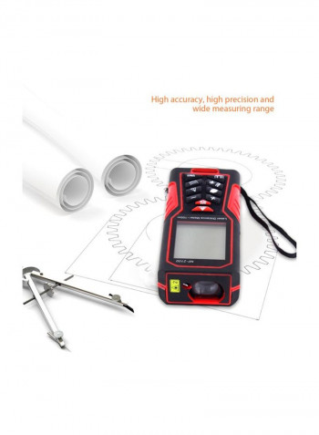 Portable Laser Distance Meter Red/Black 16centimeter