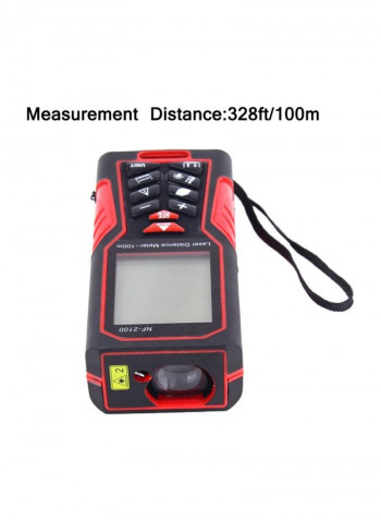 Portable Laser Distance Meter Red/Black 16centimeter
