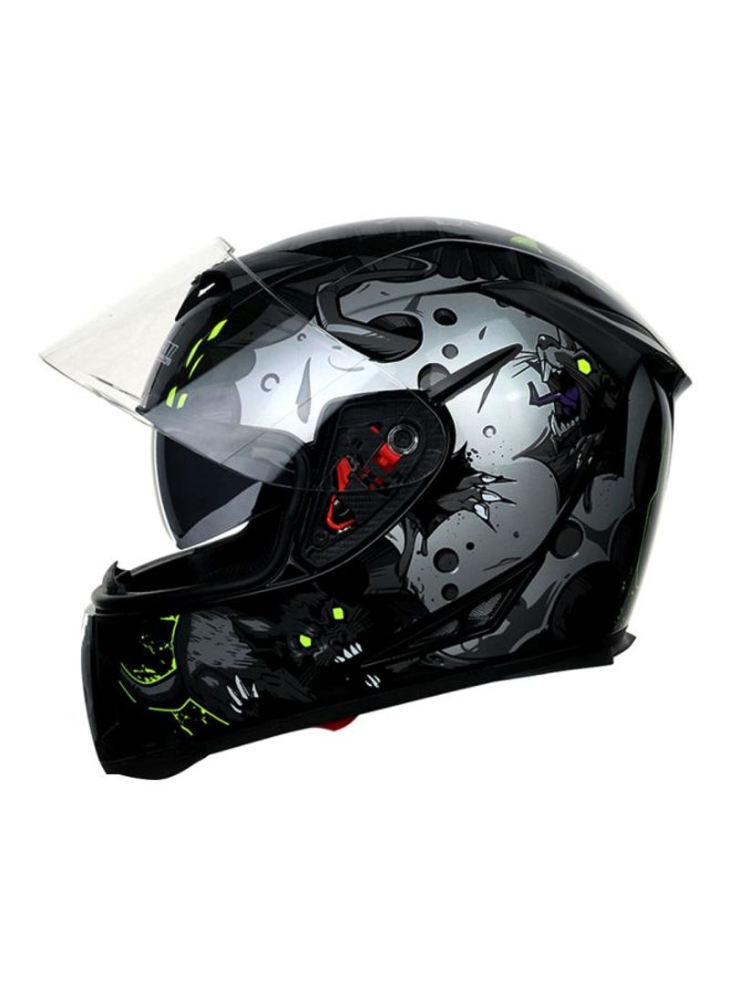 Printed Full Covered Motorcycle Helmet