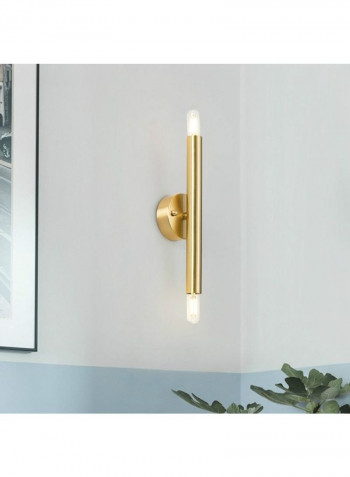 Pure Copper Double Heads  E14 LED Wall Light Gold