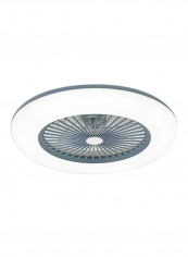 LED Ceiling Light With Fan White/Grey 55x20centimeter