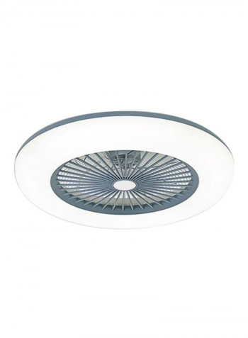 LED Ceiling Light With Fan White/Grey 55x20centimeter