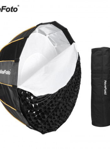 LED Quick Set-up Folding Umbrella Soft Box For Aputure 120D II Bowens Mount Flash Light 120cm Black