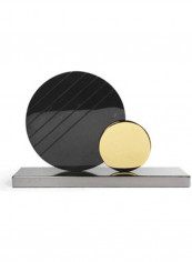 European Style Metal Screen Ornament Black/Gold