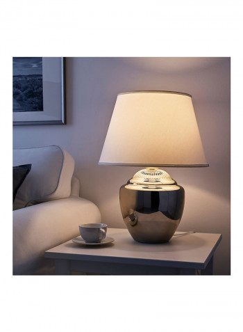 Table Lamp White/Silver 42centimeter