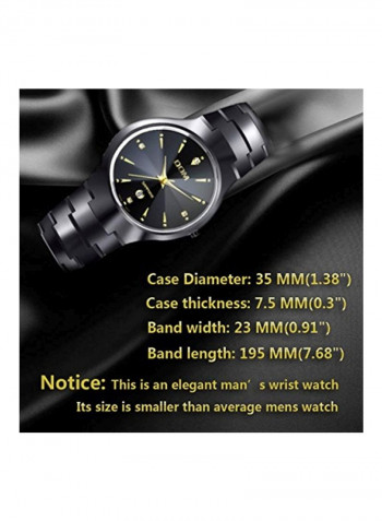 Men's Tungsten Carbide Analog Watch