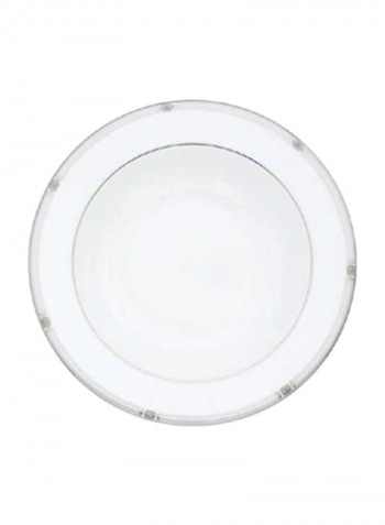 Platinum Bone China Pasta Bowl White 11.5x11.5x0.5inch
