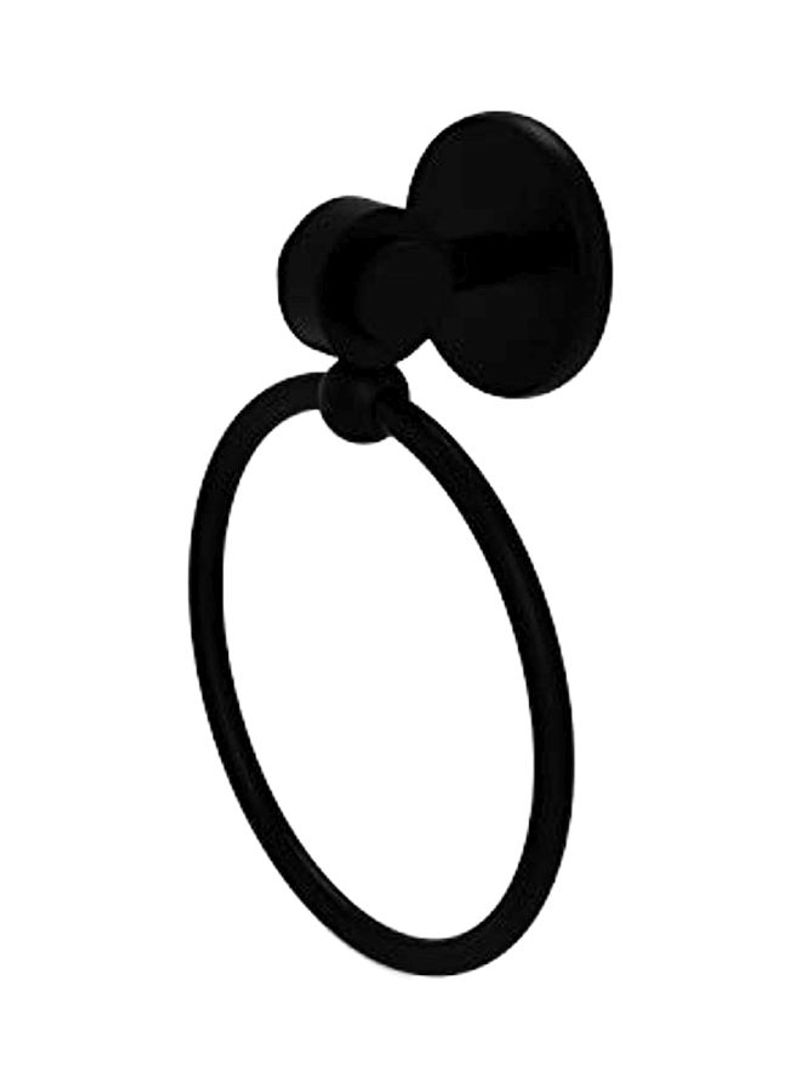 Satellite Orbit Two Collection Towel Ring Black 6x3.5x7.5inch
