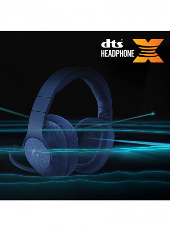 G433 7.1 Wired Surround Gaming Headset For PS4 /PS5 /XOne /XSeries /Nswitch /PC/ Mobile/ VR أزرق
