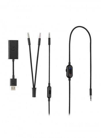 G433 7.1 Wired Surround Gaming Headset For PS4 /PS5 /XOne /XSeries /Nswitch /PC/ Mobile/ VR أزرق