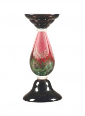 Decorative Flamingo Candle Holder Black/Green/Red 12.5x6inch