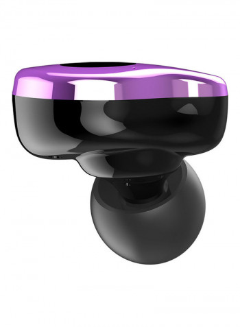 E12 Bluetooth In-Ear Earphones With Charging Case Purple/Black